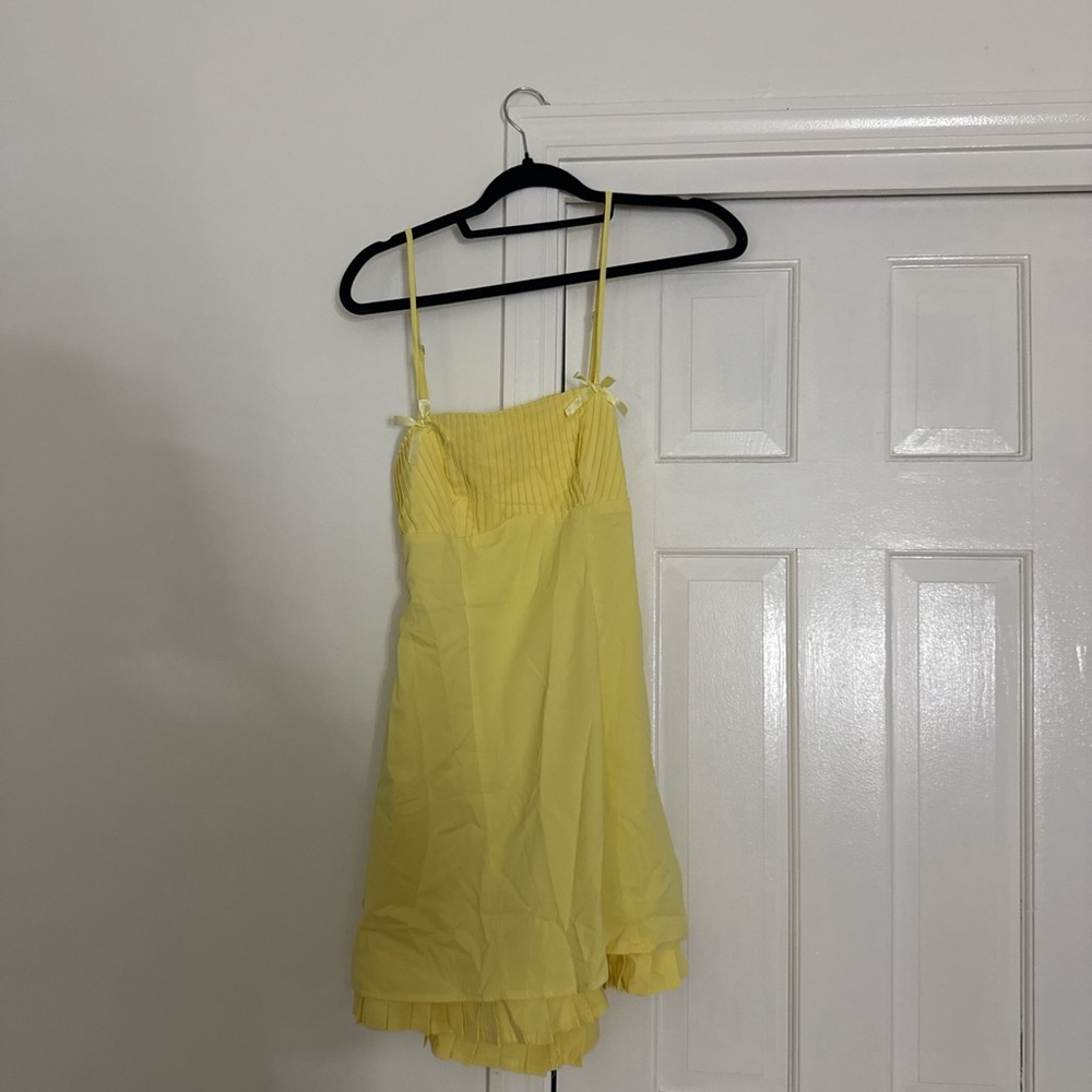 Hello Molly Yellow Mini Dress